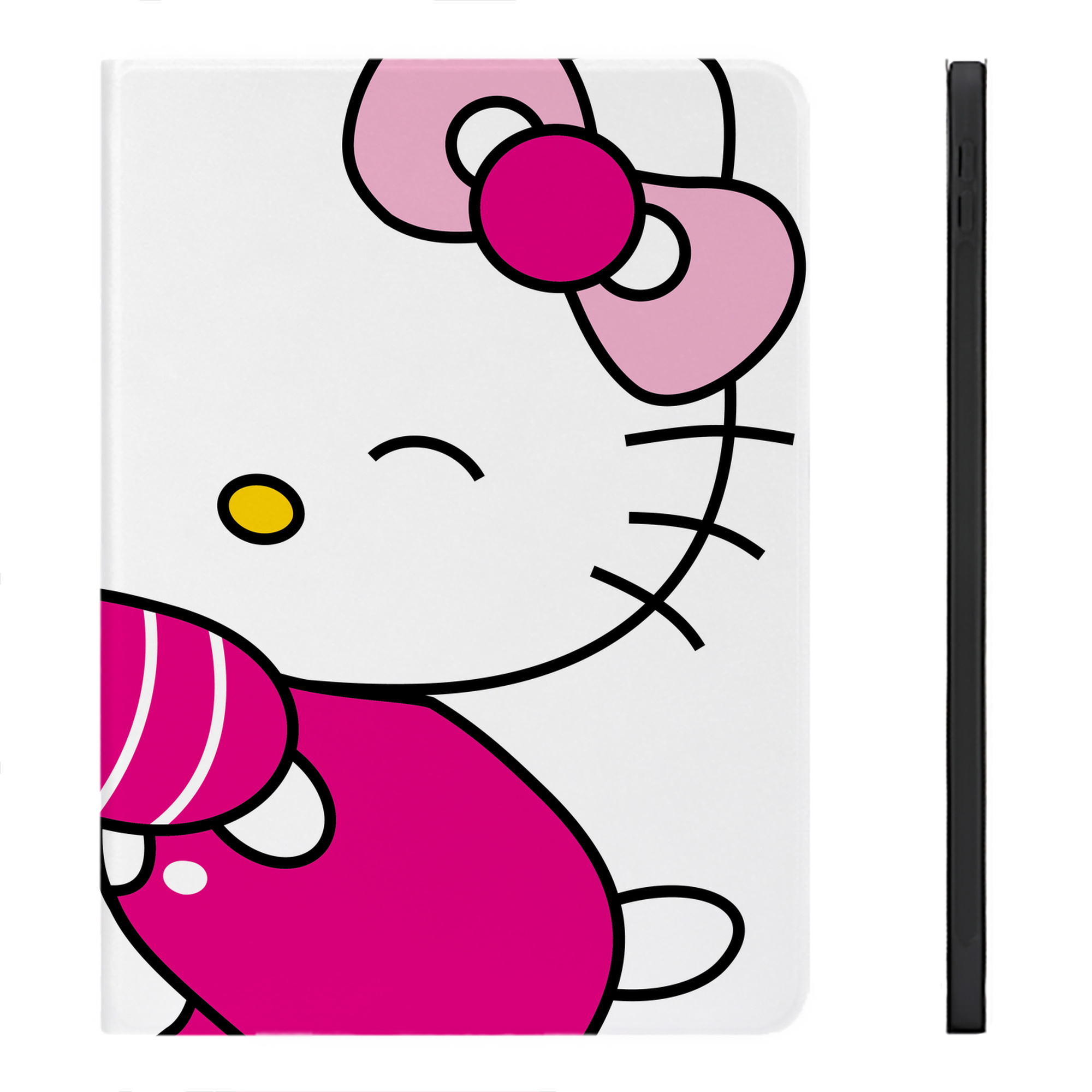 （画像用） Hello Kitty ハローキティ IPadケース ペンホルダー付き ブックスタイルデザイン